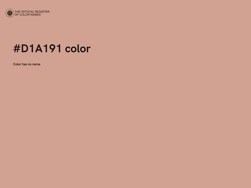 #D1A191 color image
