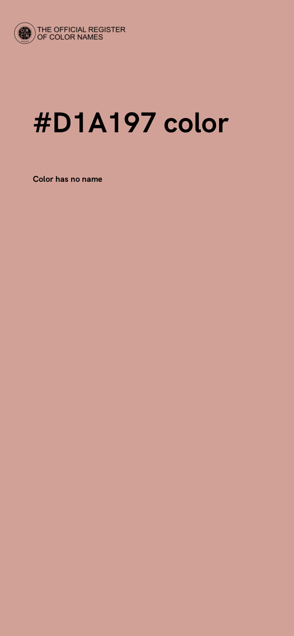 #D1A197 color image