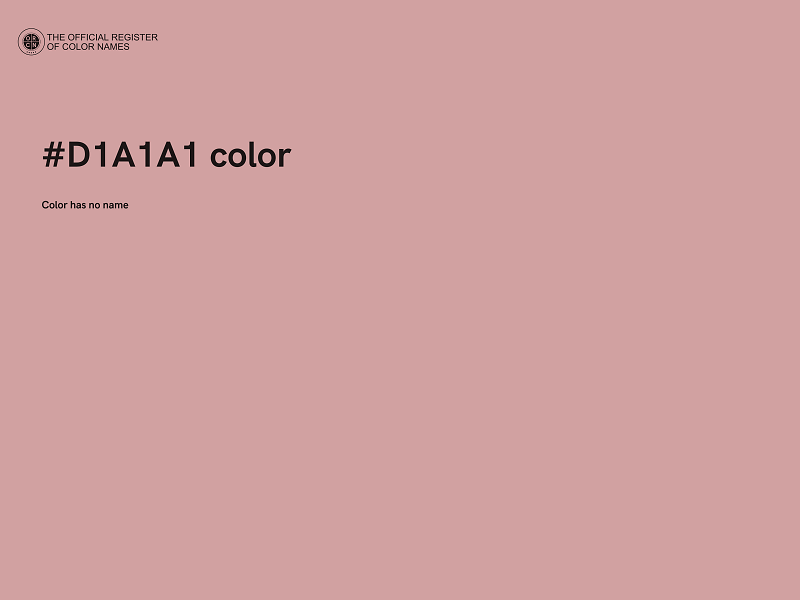 #D1A1A1 color image