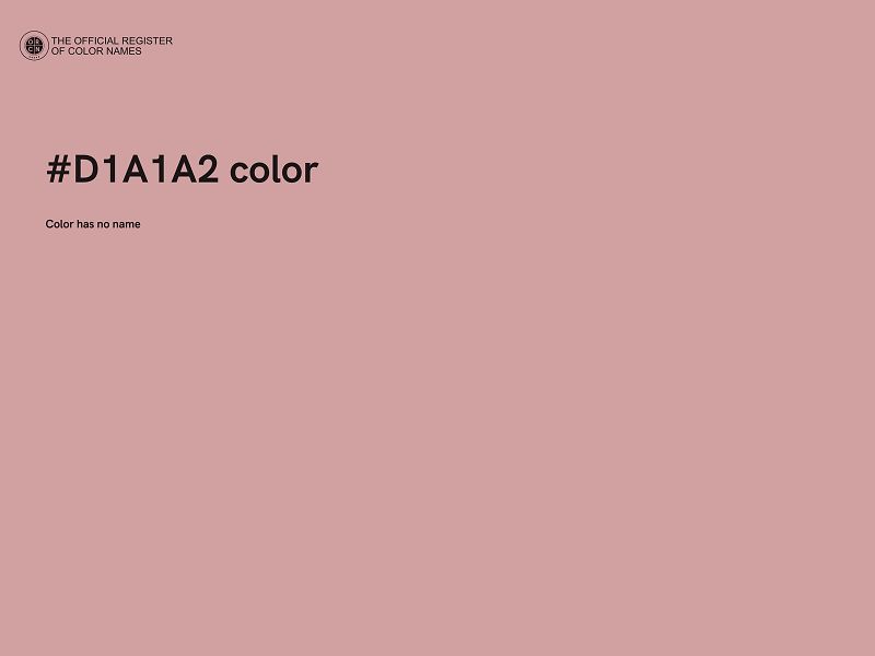 #D1A1A2 color image