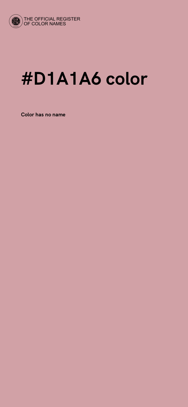 #D1A1A6 color image