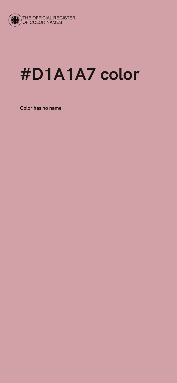 #D1A1A7 color image
