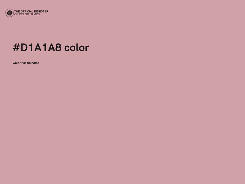 #D1A1A8 color image