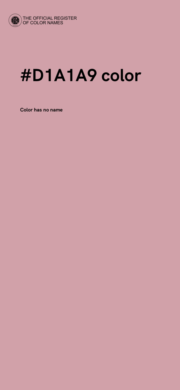#D1A1A9 color image