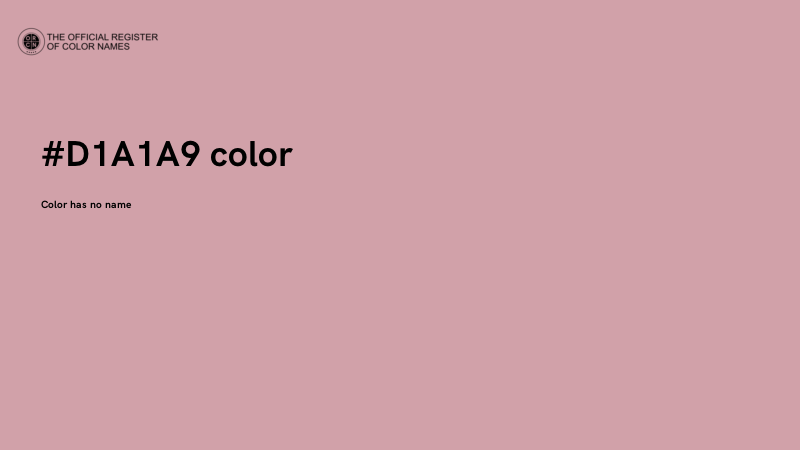 #D1A1A9 color image