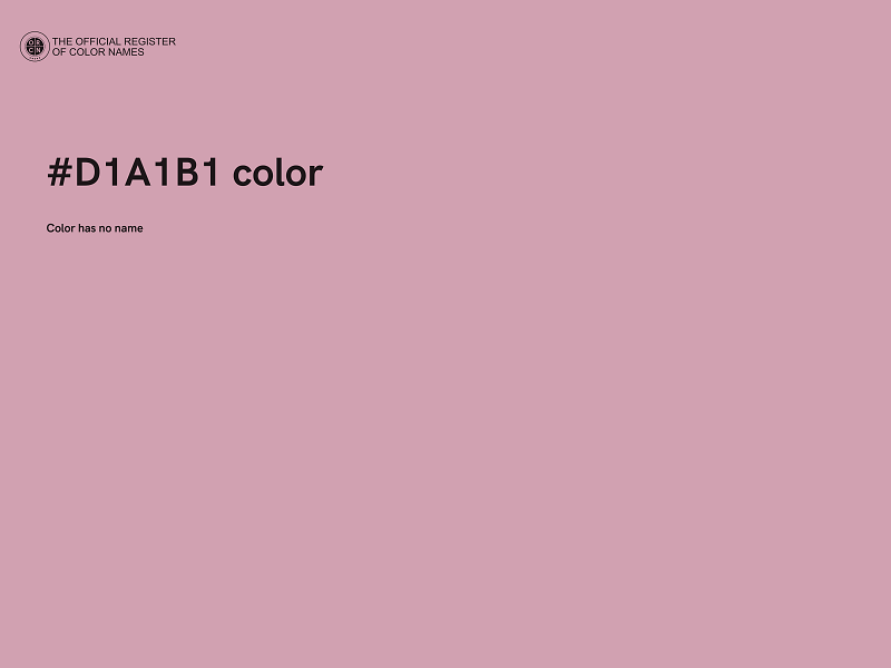 #D1A1B1 color image