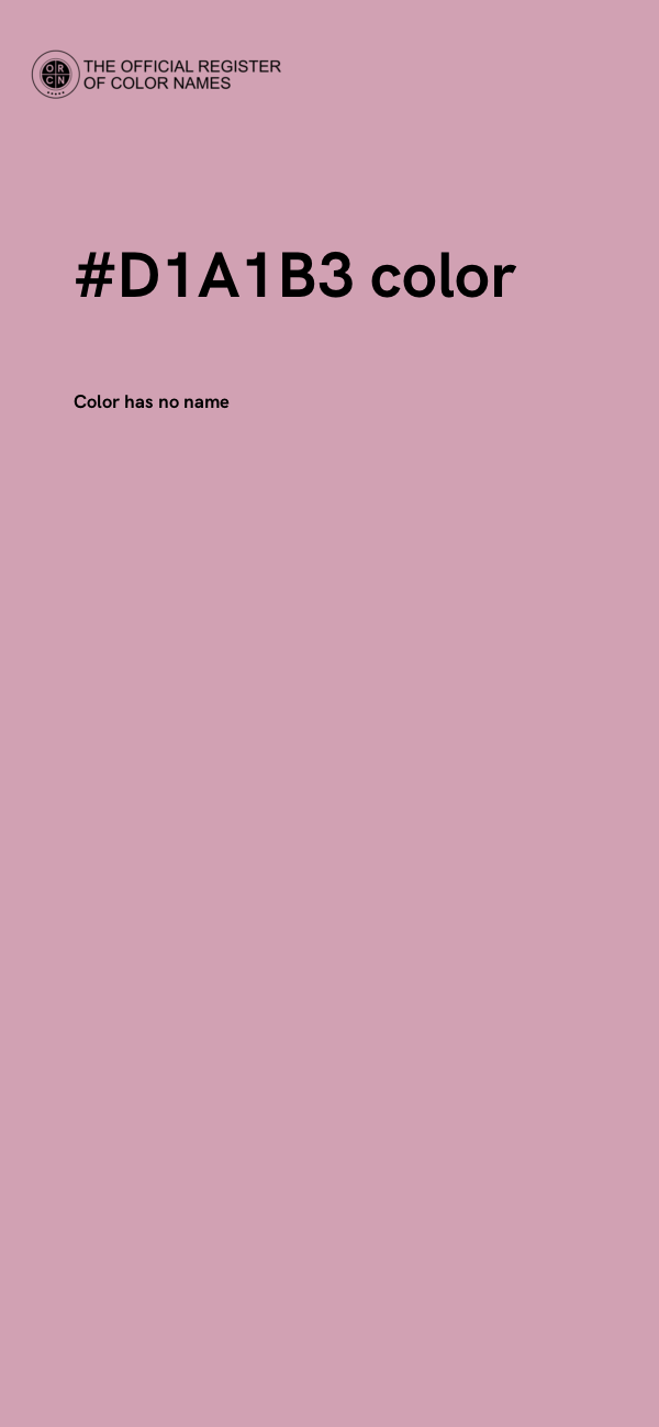#D1A1B3 color image