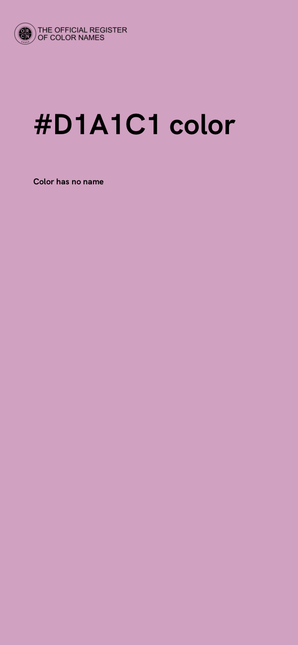 #D1A1C1 color image