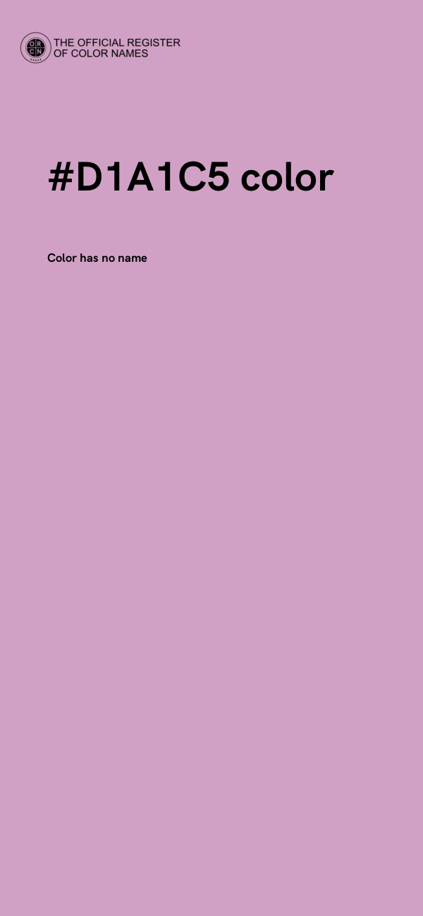 #D1A1C5 color image