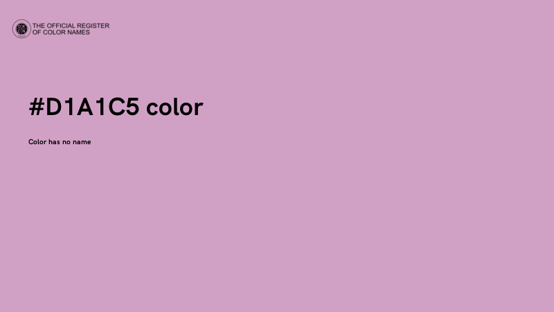 #D1A1C5 color image