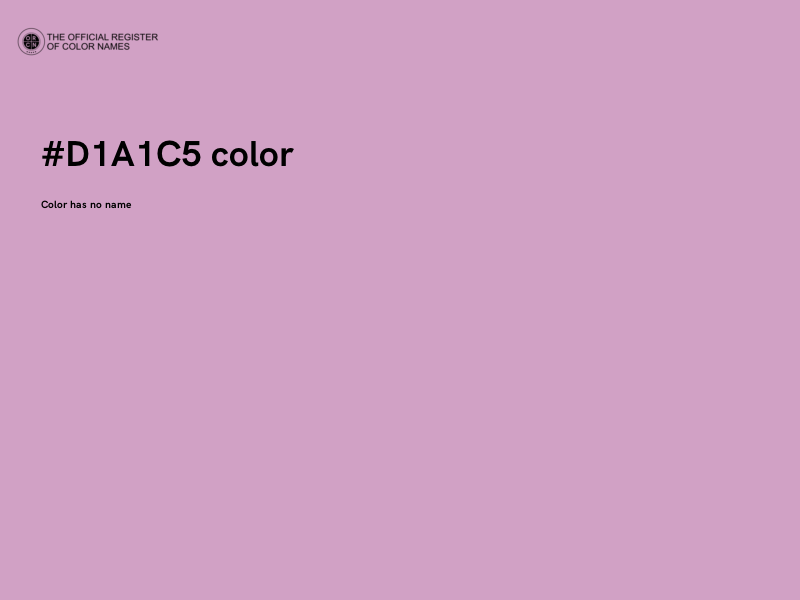 #D1A1C5 color image