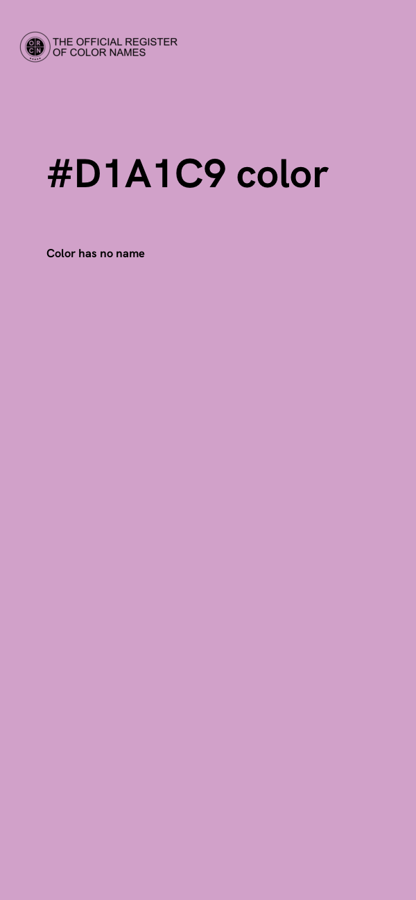 #D1A1C9 color image