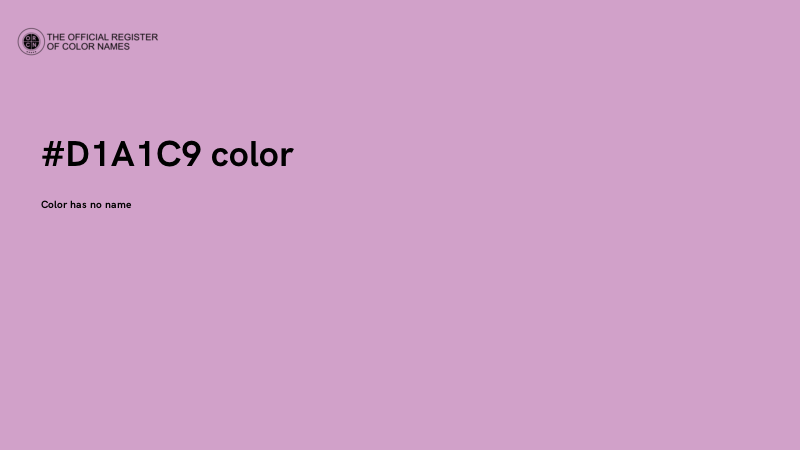 #D1A1C9 color image