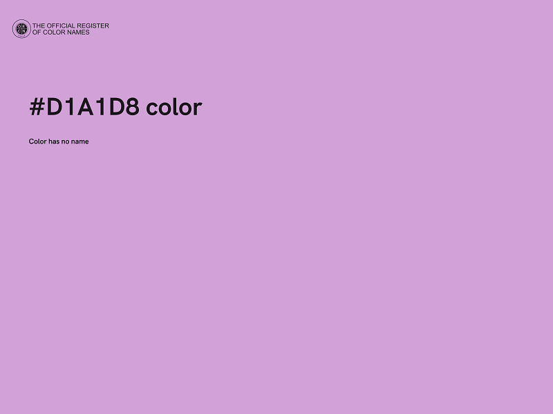 #D1A1D8 color image