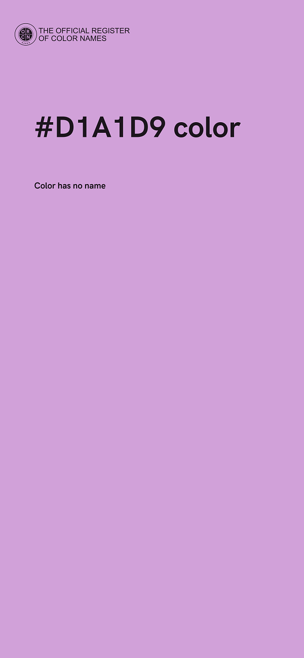 #D1A1D9 color image