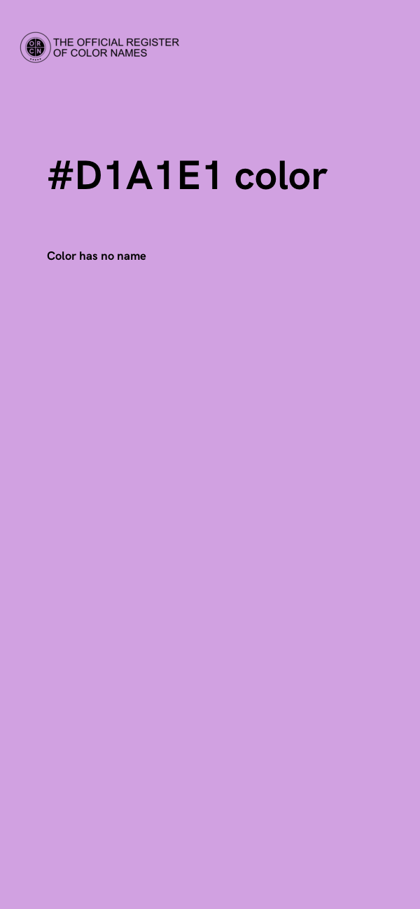 #D1A1E1 color image