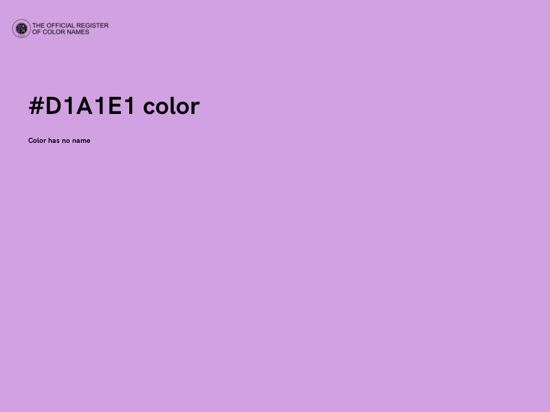 #D1A1E1 color image