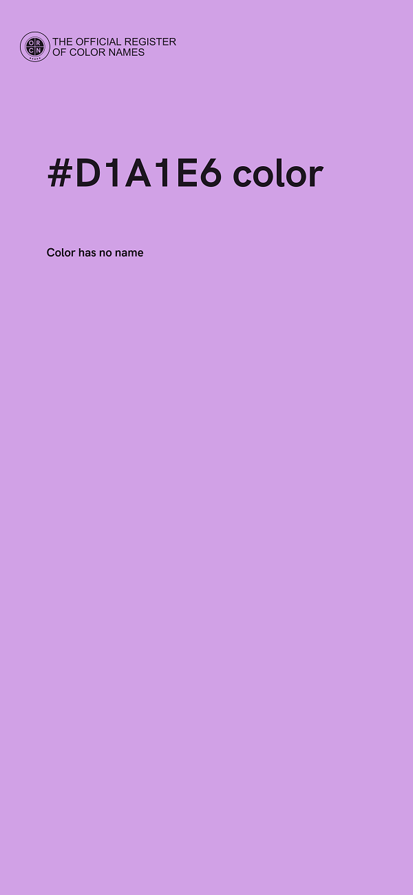 #D1A1E6 color image