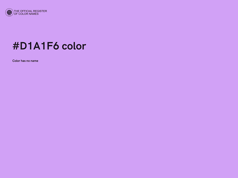 #D1A1F6 color image
