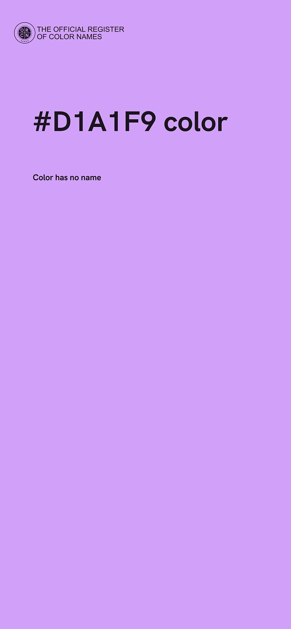 #D1A1F9 color image