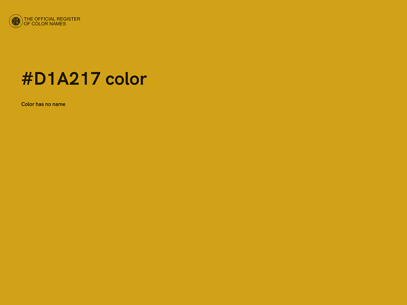 #D1A217 color image