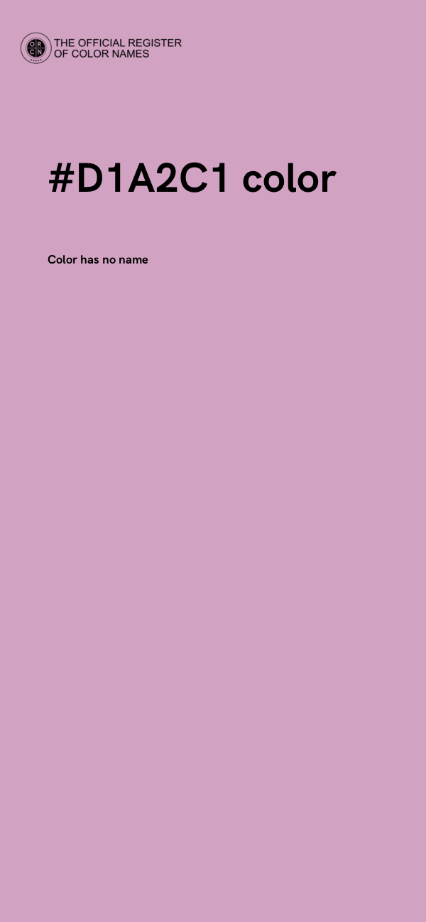 #D1A2C1 color image
