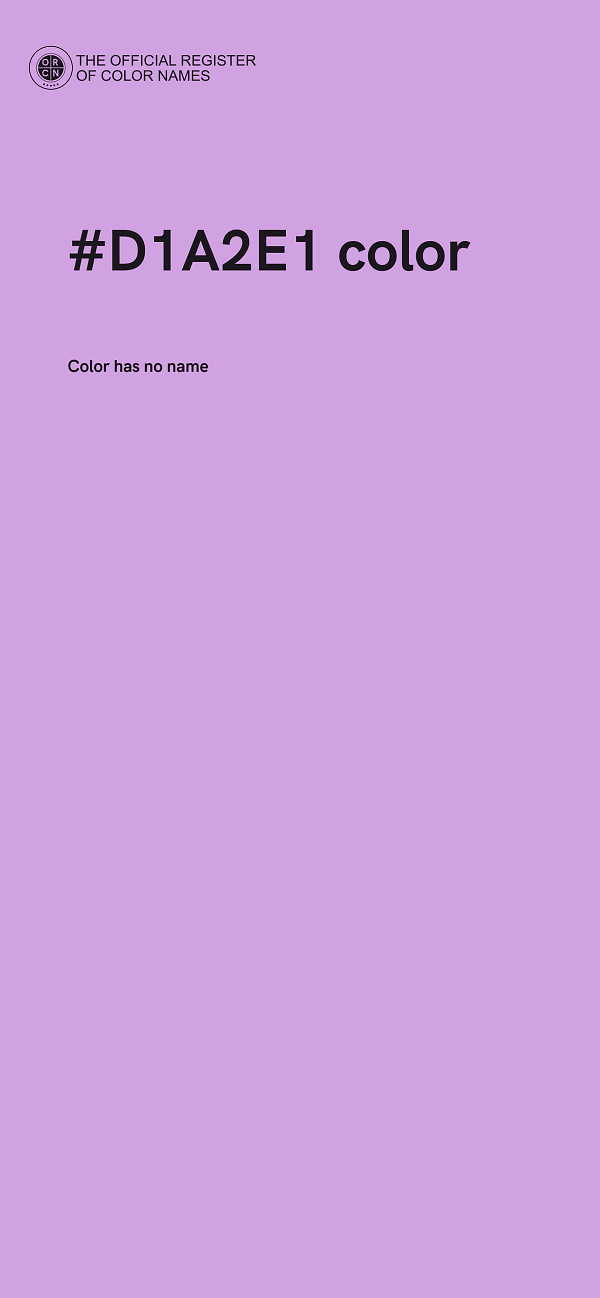 #D1A2E1 color image