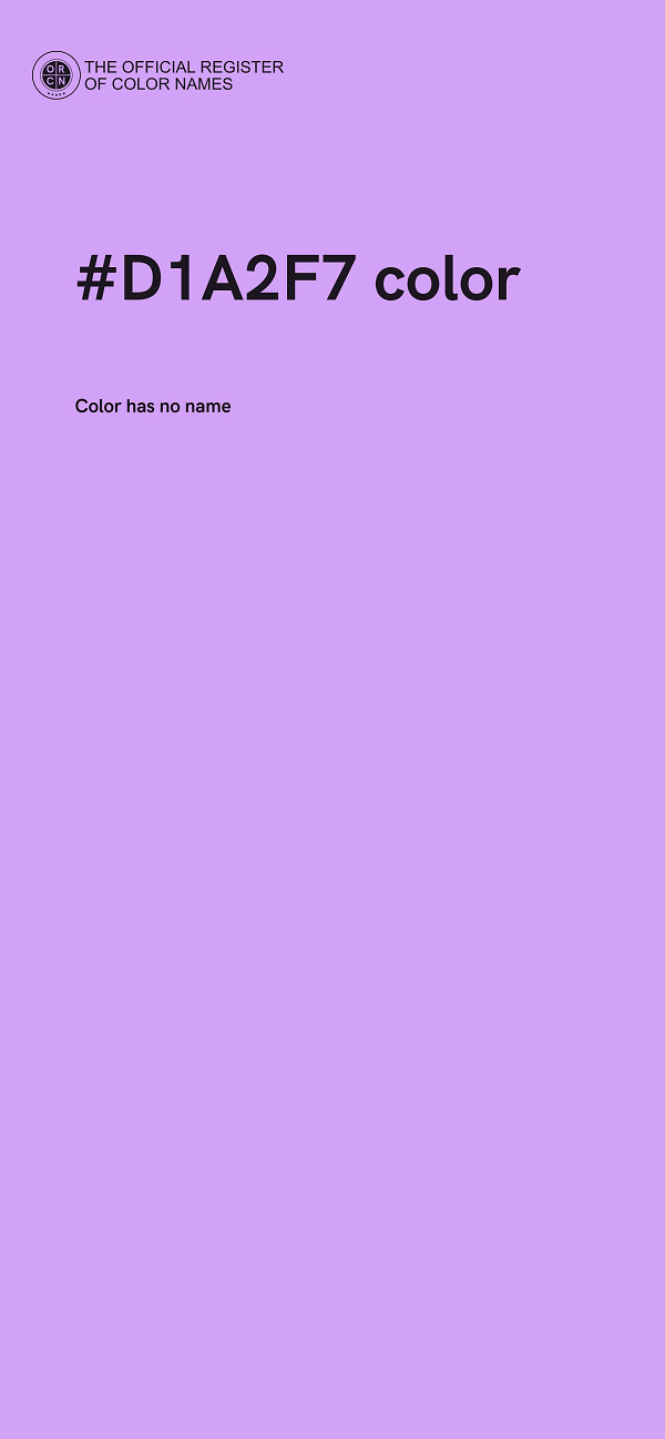 #D1A2F7 color image