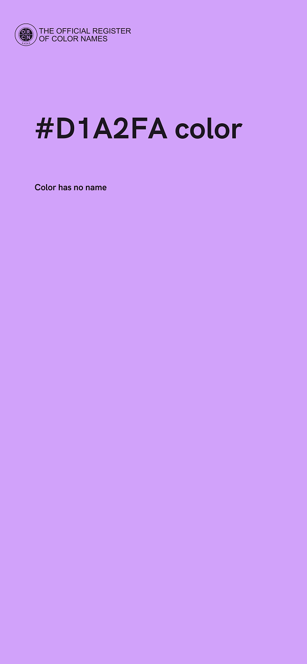 #D1A2FA color image