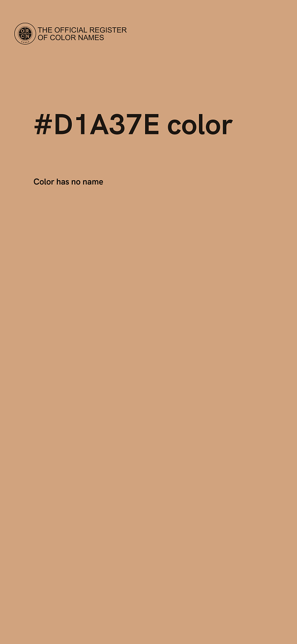 #D1A37E color image