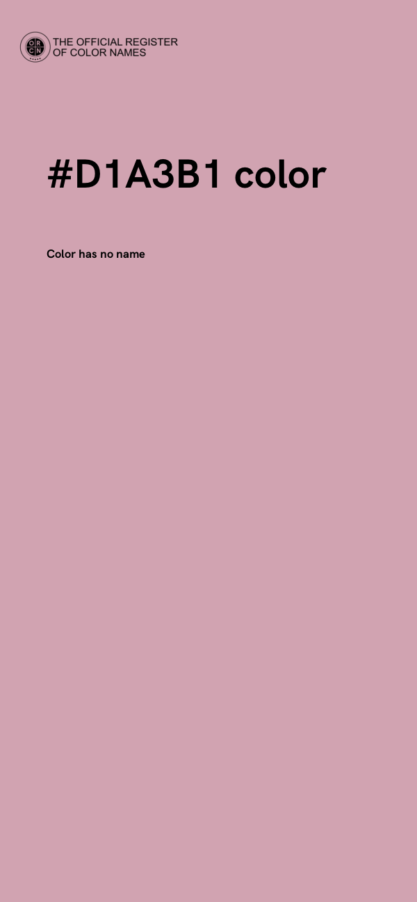 #D1A3B1 color image