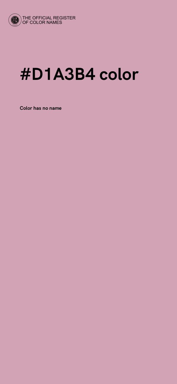 #D1A3B4 color image