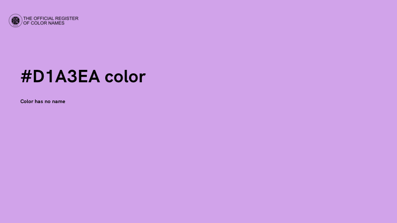 #D1A3EA color image