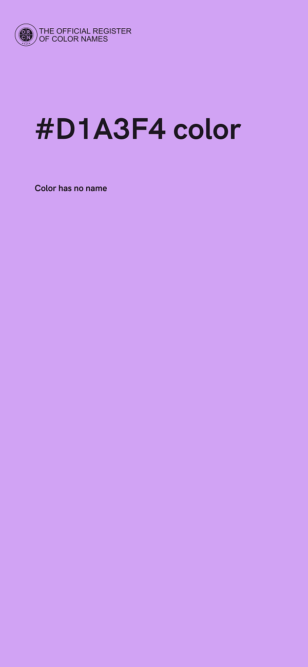 #D1A3F4 color image