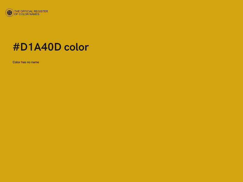 #D1A40D color image