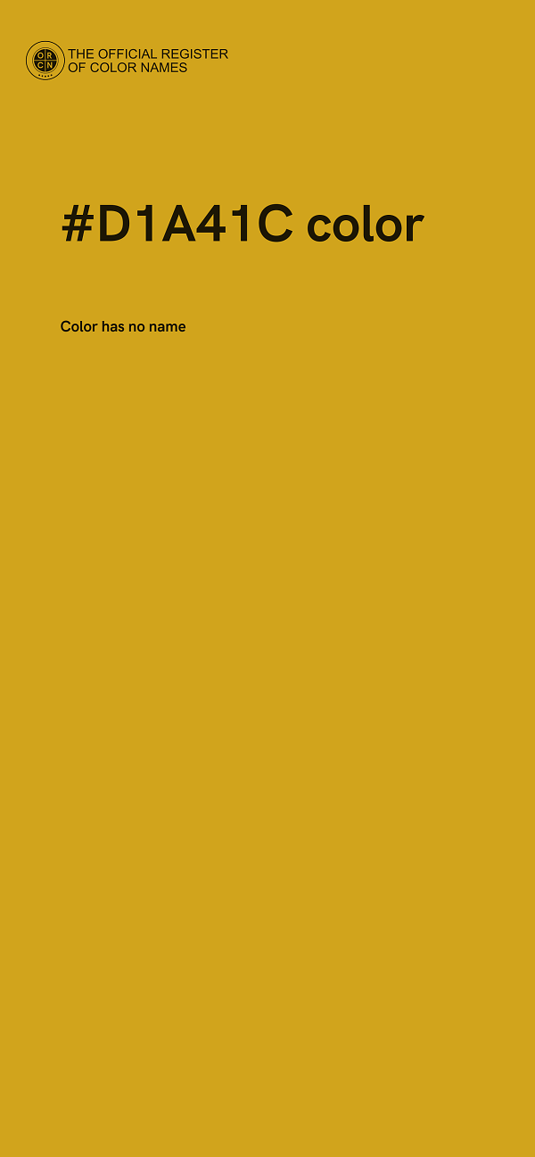 #D1A41C color image