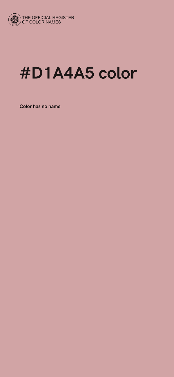 #D1A4A5 color image