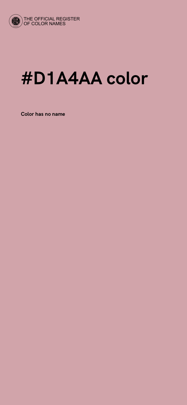 #D1A4AA color image