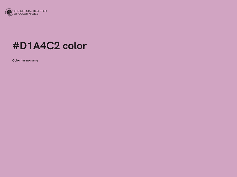 #D1A4C2 color image