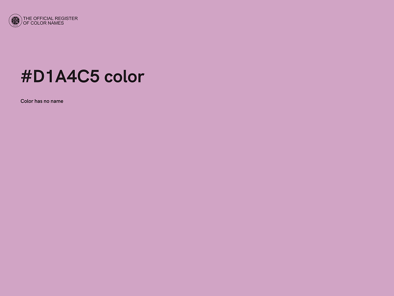 #D1A4C5 color image