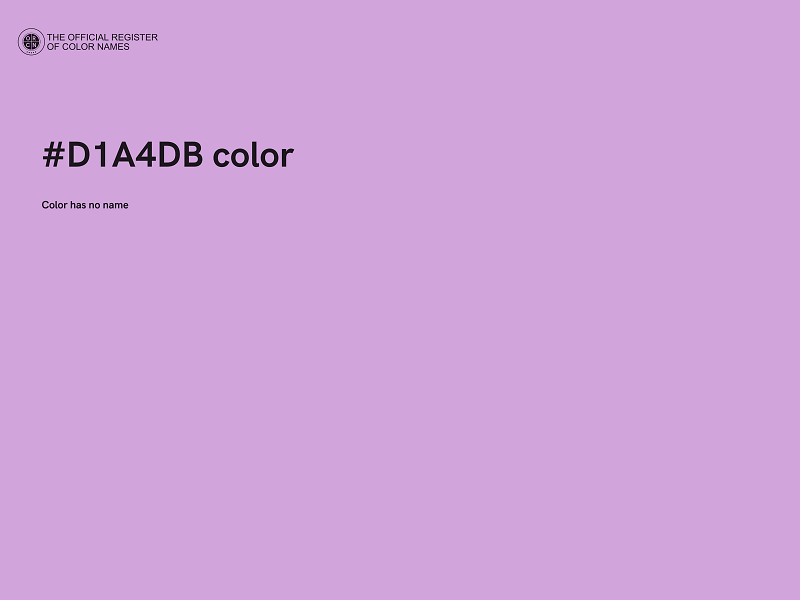 #D1A4DB color image