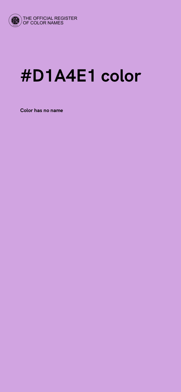 #D1A4E1 color image