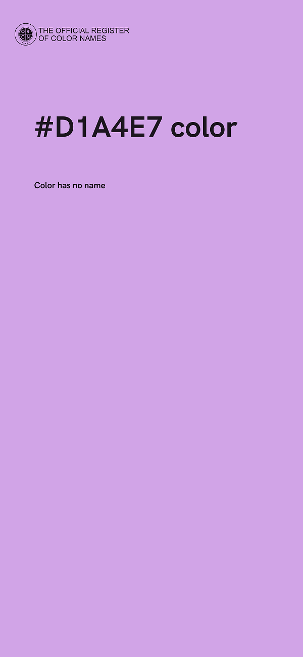 #D1A4E7 color image