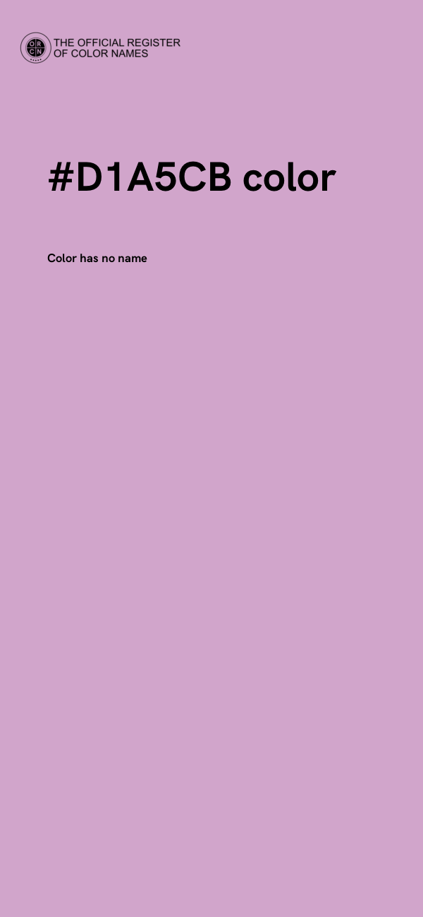 #D1A5CB color image
