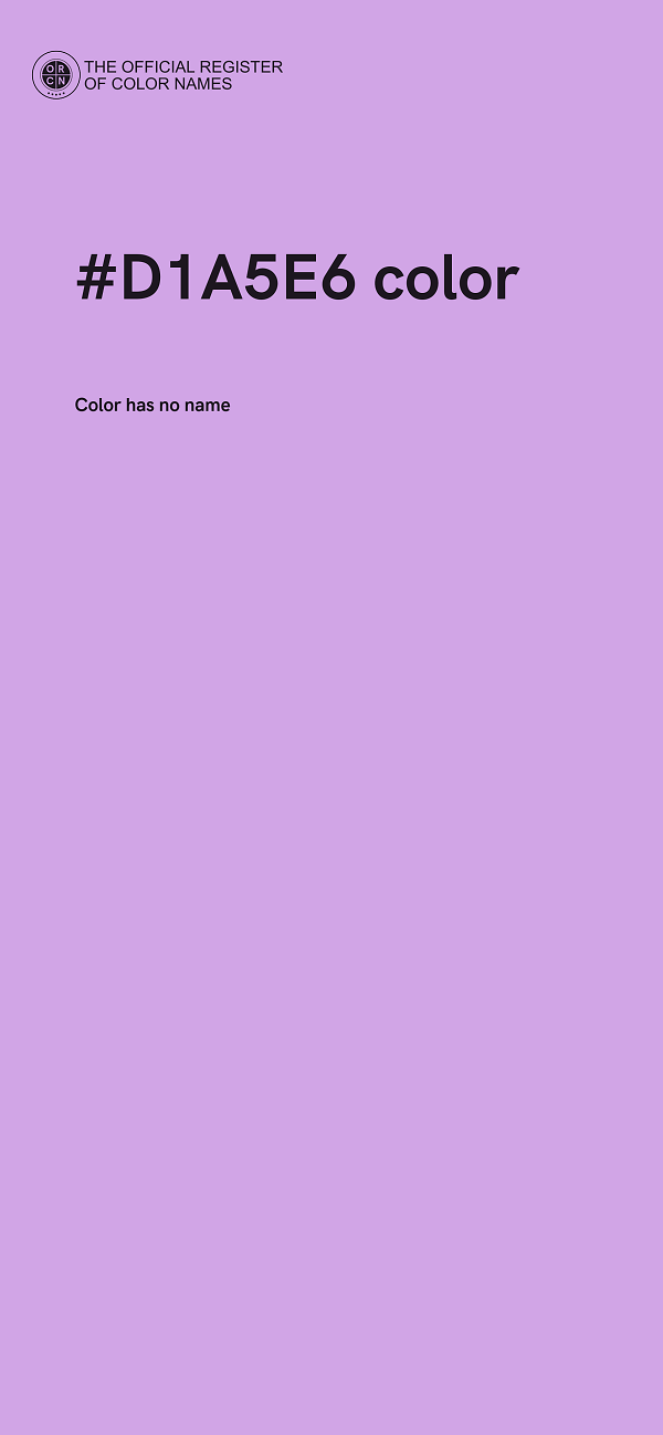 #D1A5E6 color image