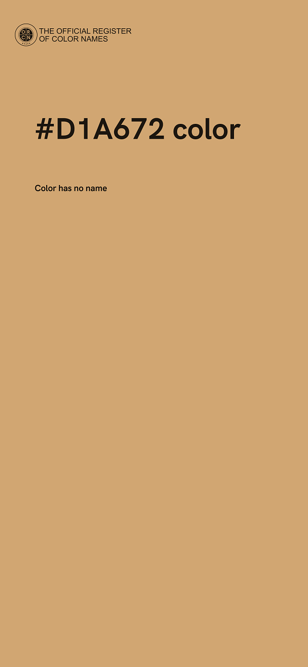 #D1A672 color image