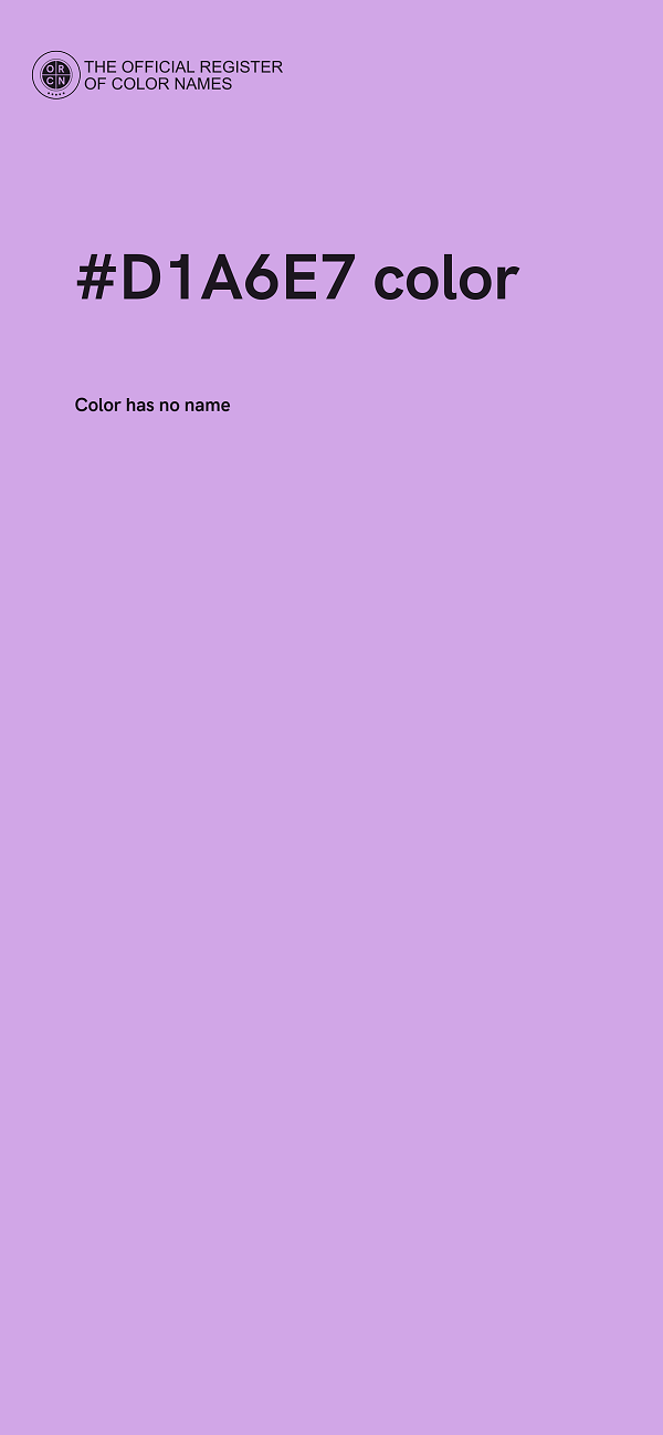 #D1A6E7 color image