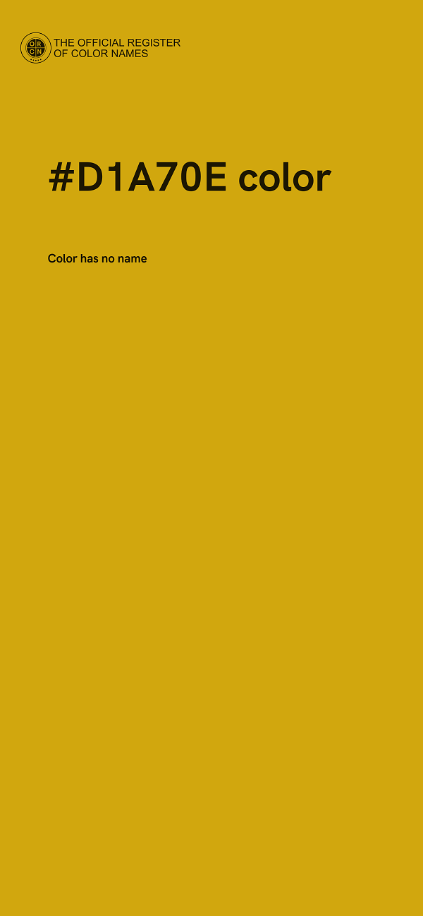 #D1A70E color image