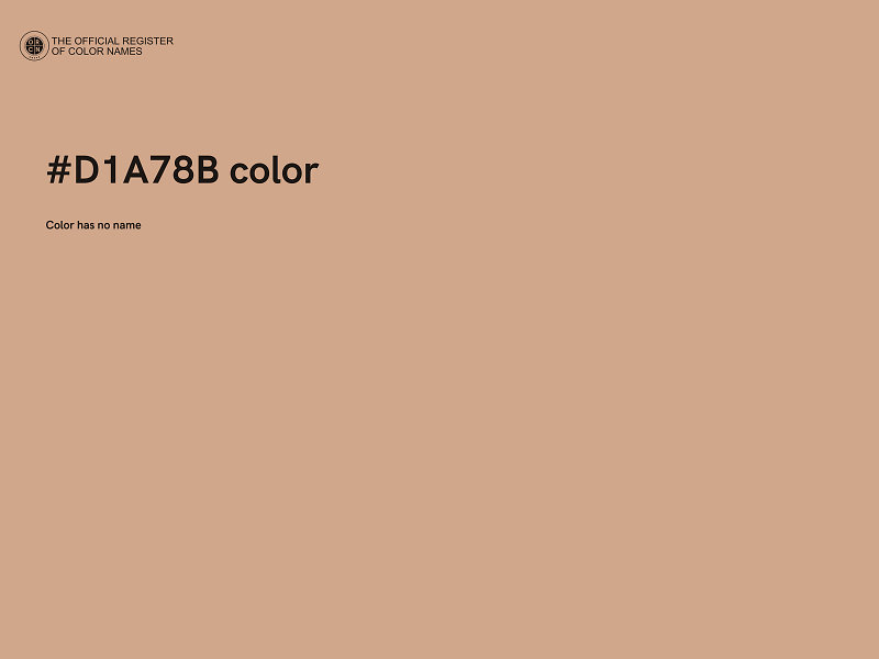 #D1A78B color image
