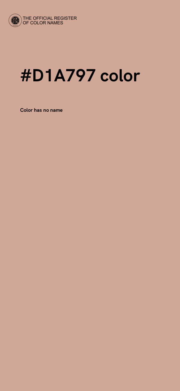 #D1A797 color image